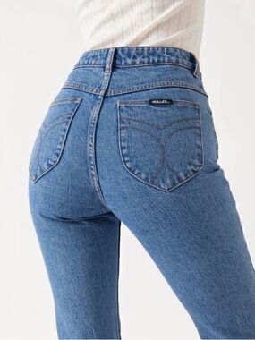 ROLLA'S original Dusters High Rise Organic Denim Jeans size 32 Meadow Blue NWT